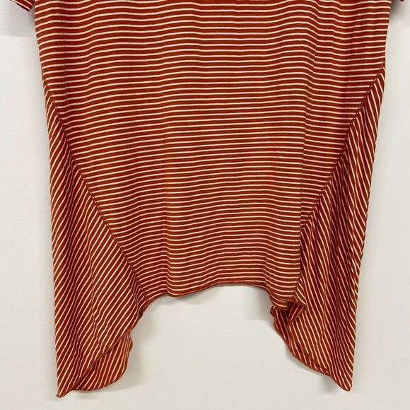 Soft Surroundings Terra Orange & White Striped Tunic Size Medium - Picture 10 of 11